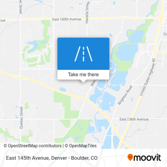 East 145th Avenue map
