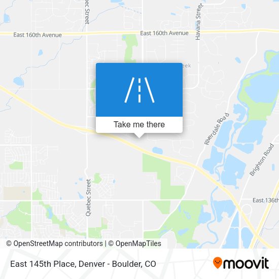 East 145th Place map