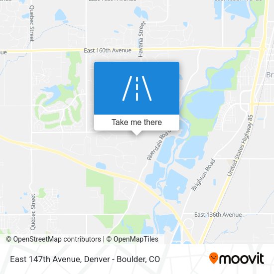 Mapa de East 147th Avenue