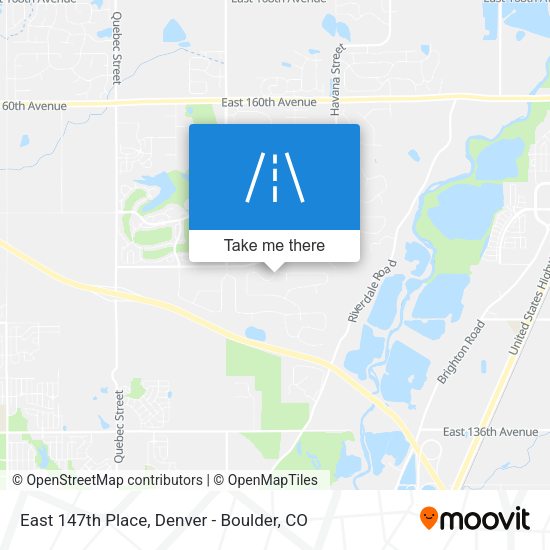 East 147th Place map