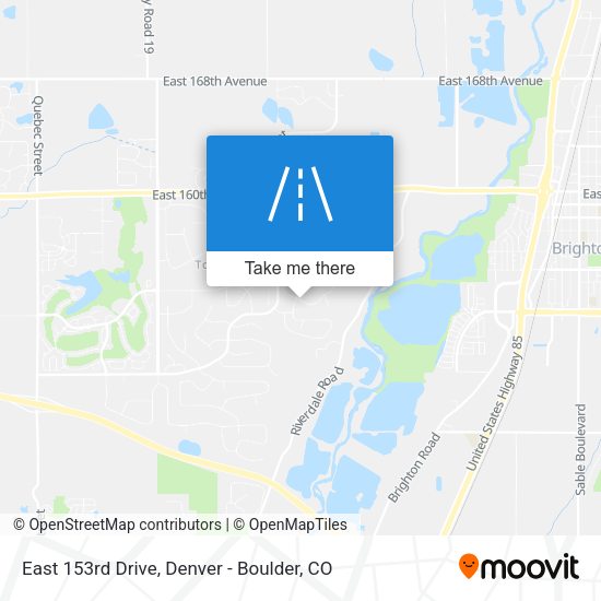 East 153rd Drive map