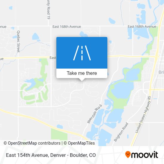 Mapa de East 154th Avenue