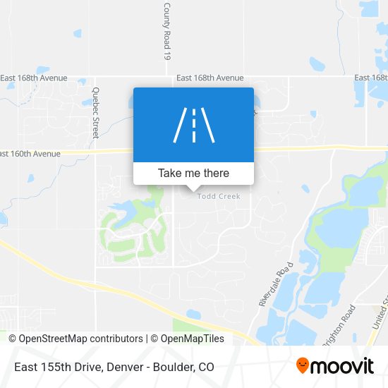 Mapa de East 155th Drive