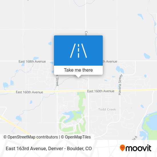 East 163rd Avenue map
