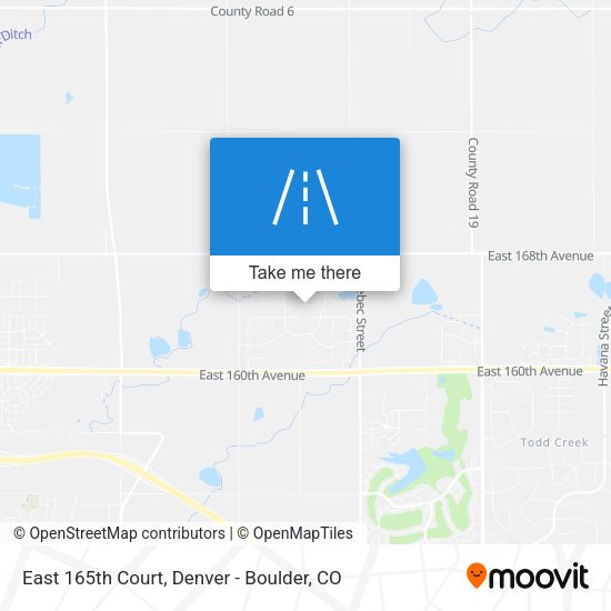 East 165th Court map