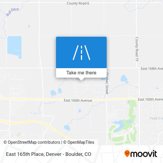 East 165th Place map