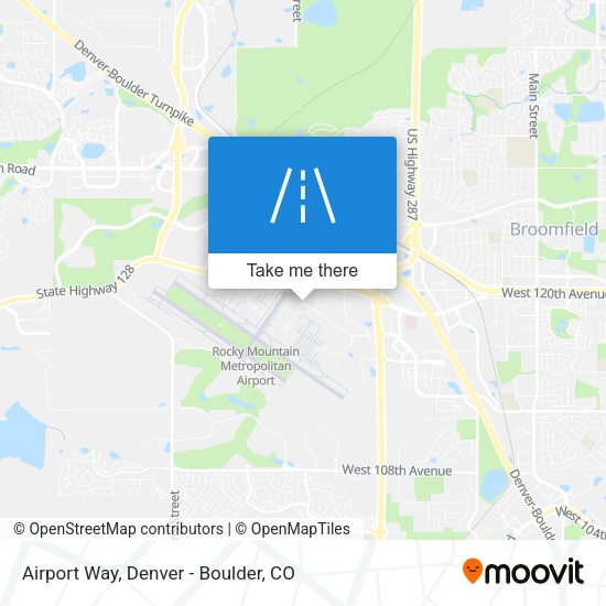 Mapa de Airport Way