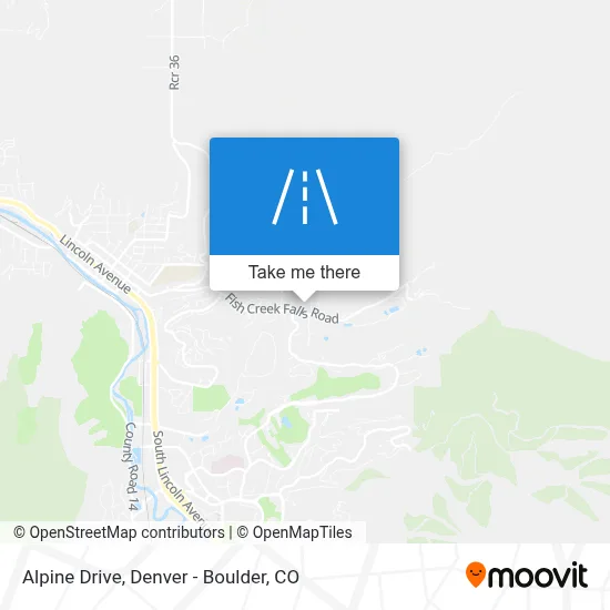 Alpine Drive map