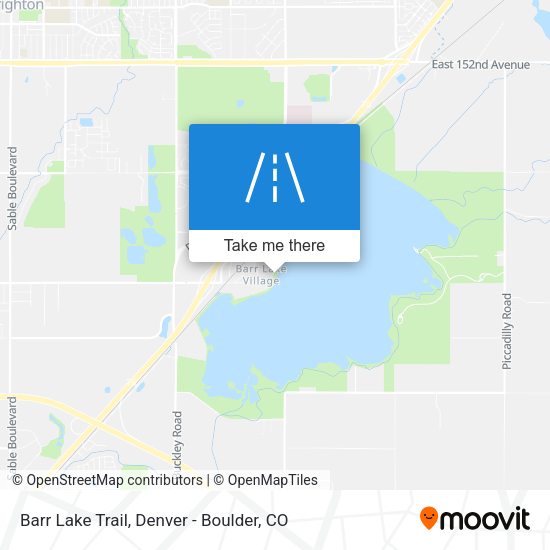 Mapa de Barr Lake Trail