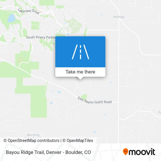 Bayou Ridge Trail map