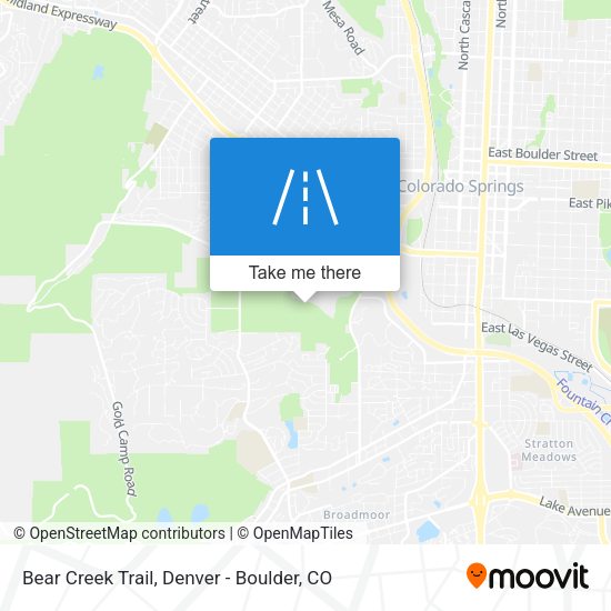 Mapa de Bear Creek Trail
