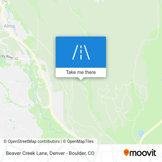 Beaver Creek Lane map