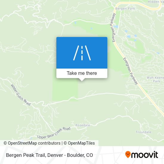 Mapa de Bergen Peak Trail