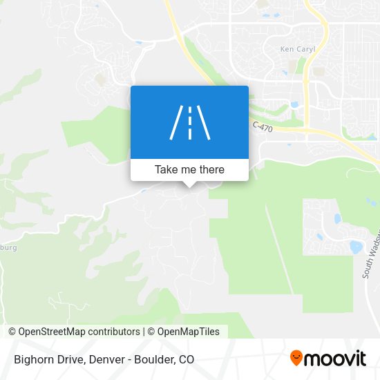 Mapa de Bighorn Drive
