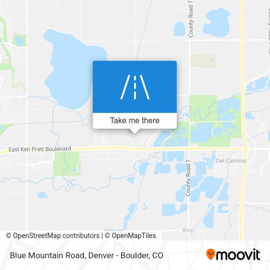 Blue Mountain Road map