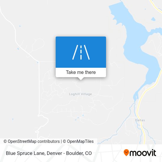 Blue Spruce Lane map