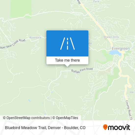 Bluebird Meadow Trail map