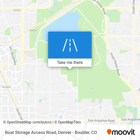 Boat Storage Access Road map