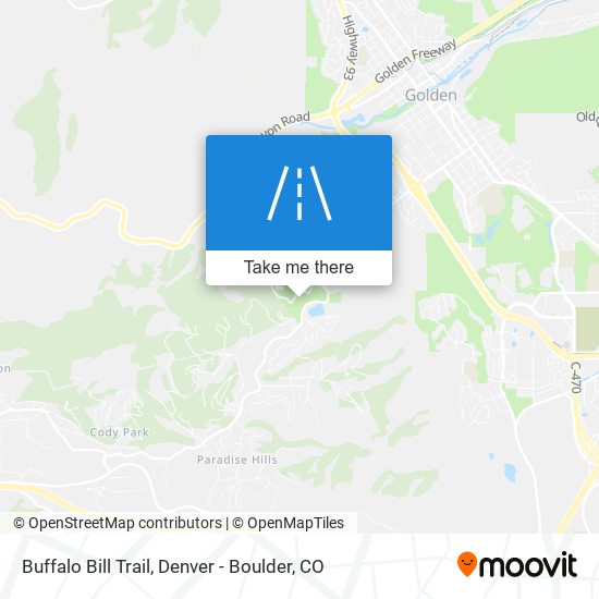 Buffalo Bill Trail map