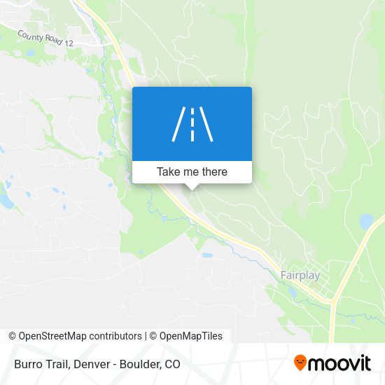 Burro Trail map