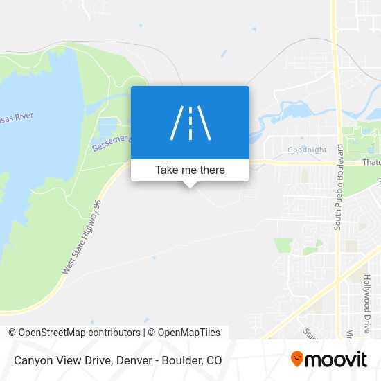 Canyon View Drive map