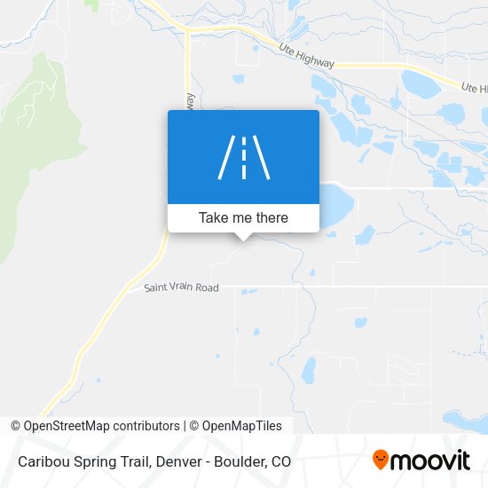 Caribou Spring Trail map