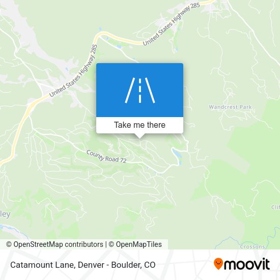 Catamount Lane map