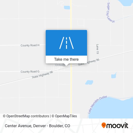 Center Avenue map