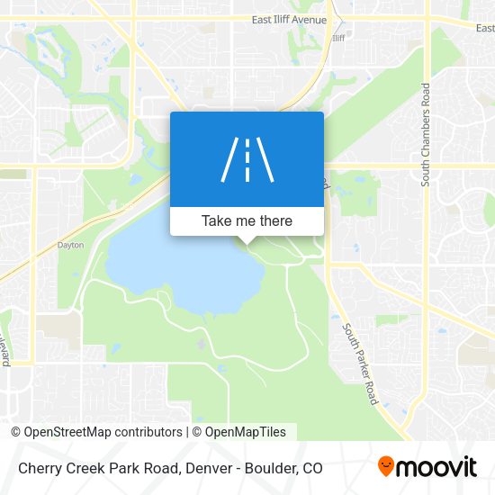 Cherry Creek Park Road map