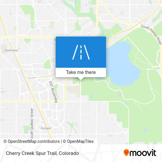 Cherry Creek Spur Trail map