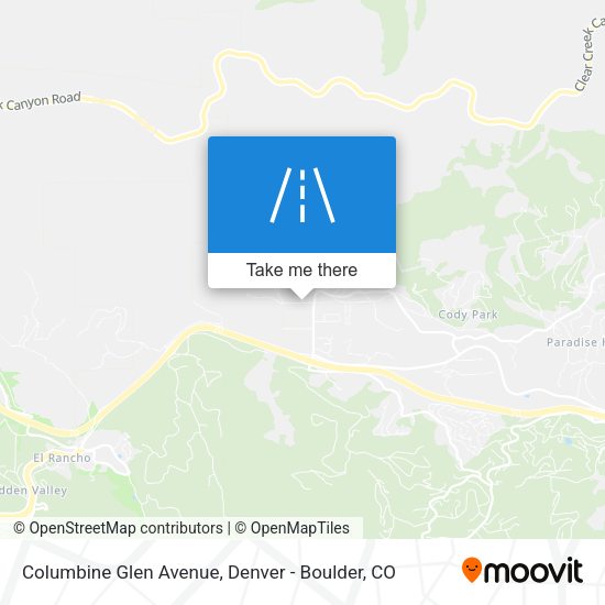Mapa de Columbine Glen Avenue