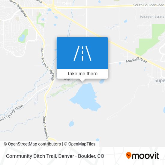 Community Ditch Trail map