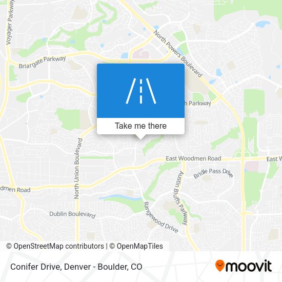 Conifer Drive map