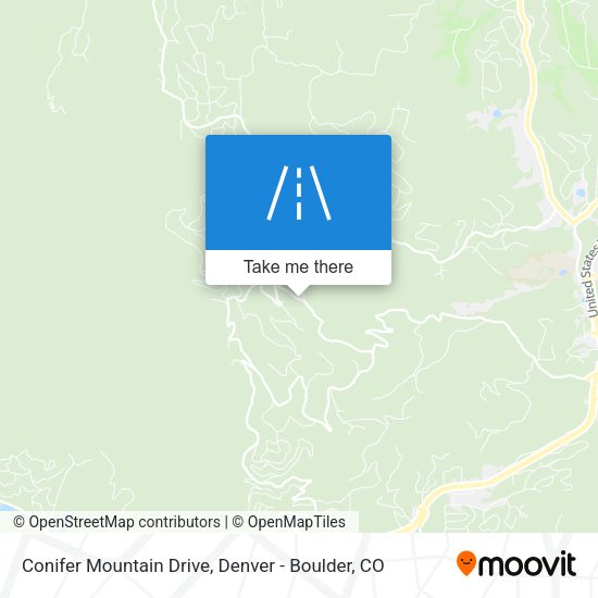 Mapa de Conifer Mountain Drive
