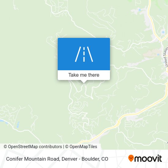 Conifer Mountain Road map