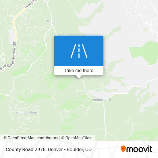 County Road 2978 map