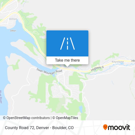 County Road 72 map