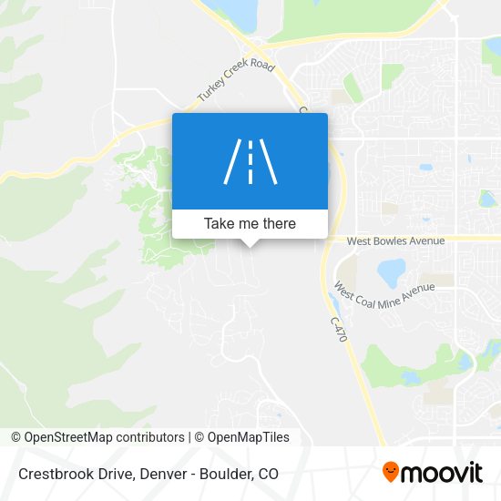 Crestbrook Drive map