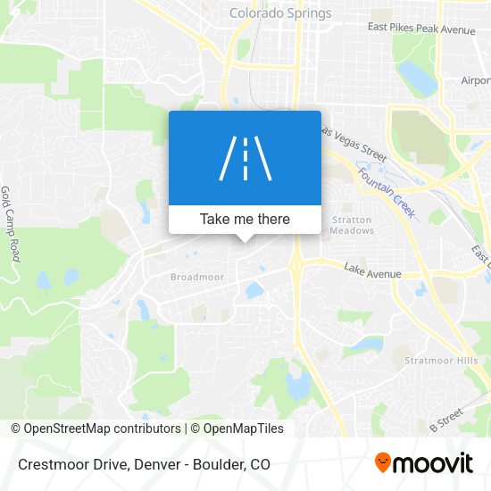Mapa de Crestmoor Drive