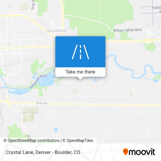 Crystal Lane map