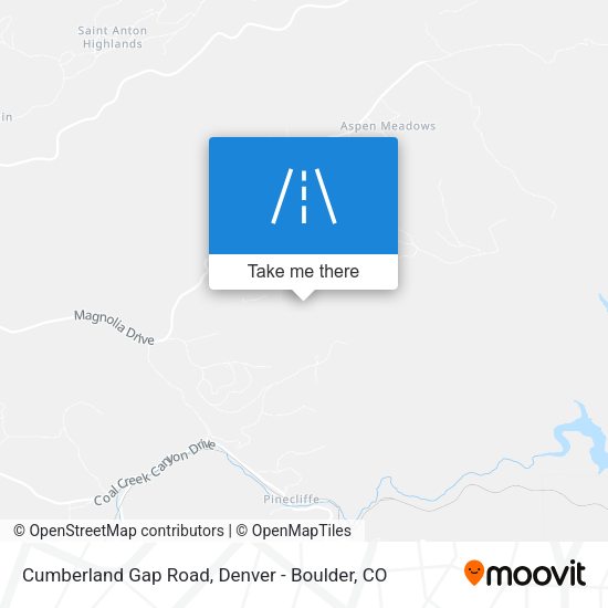 Mapa de Cumberland Gap Road