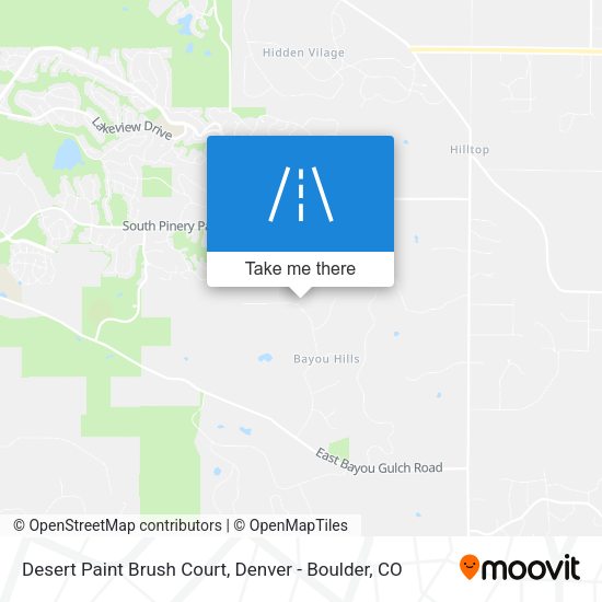 Mapa de Desert Paint Brush Court
