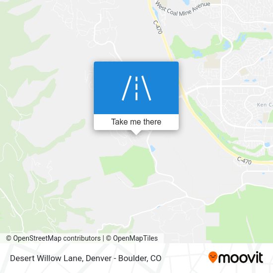 Mapa de Desert Willow Lane