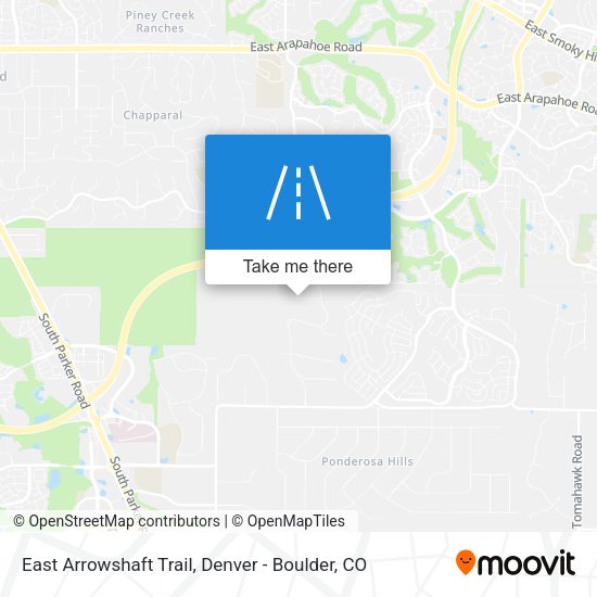 East Arrowshaft Trail map