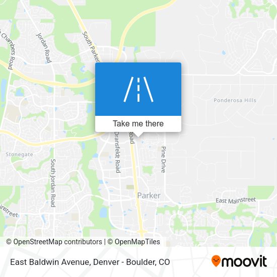 Mapa de East Baldwin Avenue