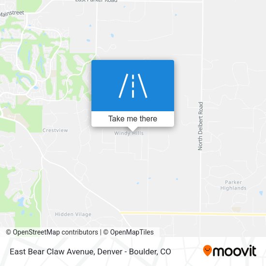 Mapa de East Bear Claw Avenue