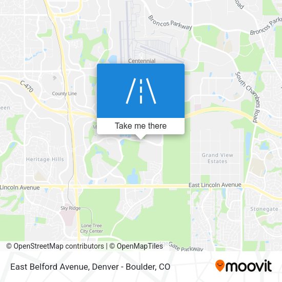 East Belford Avenue map