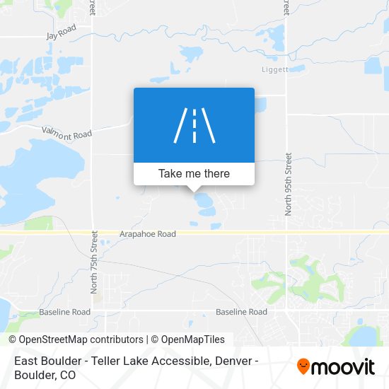 Mapa de East Boulder - Teller Lake Accessible