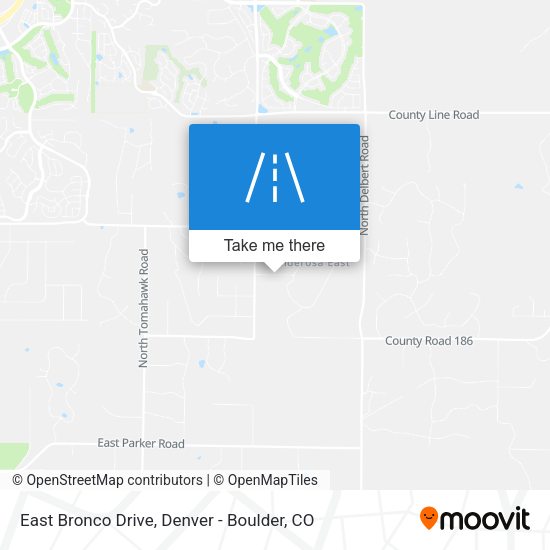 East Bronco Drive map