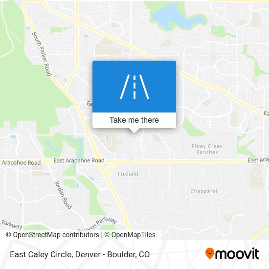 East Caley Circle map